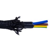 3 Core Black Cloth Cable - HCP-3CBLK