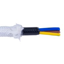 3 Core White Cloth Cable - HCP-3CWHT