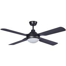 Discovery AC 56" Ceiling Fan with 15W Dimmable LED Light Matt Black / Tri-Colour - MDF1443M