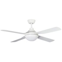 Discovery AC 56" Ceiling Fan with 15W Dimmable LED Light White / Tri-Colour - MDF1443W