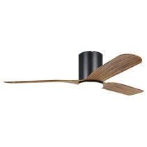 Iluka 52" DC Flush Ceiling Hugger Fan With 20W Dimmable LED Light Rustic Timber / Tunable - 20538315