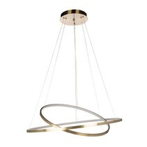 Ring Circle Design 70W LED Pendant Gold / Warm White - MYFAIR-60/80 GLD