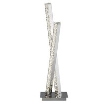 Crystal Detail Crossover 11W LED Table Lamp Chrome / Cool White - AU2111-CC