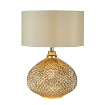 Textured 2 Light Glass Table Lamp Gold - AU5481-GO