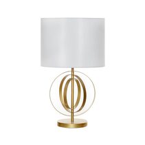 Bedford Table Lamp Gold / White- JLTLSH002