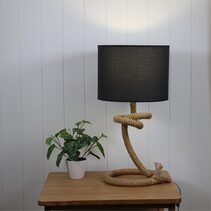 Riata 1 Light Table Lamp Natural With Shade - OL97611 + OL91931