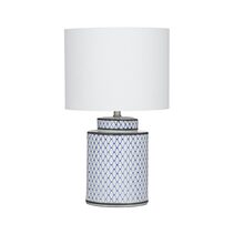 Leila Table Lamp Blue / White- YITL 8099E