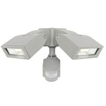 Nighthawk Modern 24W LED Floodlight With Sensor Silver / Cool White - 20855/11