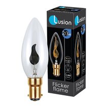 Halogen Candle Flicker Flame 2/3W B15 Dimmable / Warm White - LFFC3WSBC