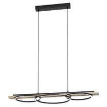 Boyal 40W Dimmable LED Pendant Black With Rustic / Warm White - 99624