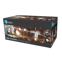 Festoon 20 Meter LED Party Light Kit IP44 White / Warm White - LPL20MESW