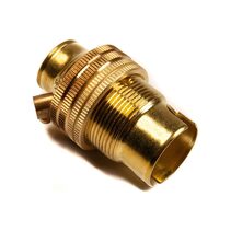 Lampholder SBC Brass Threaded With 10mm Base Fixing - ACLH1012E