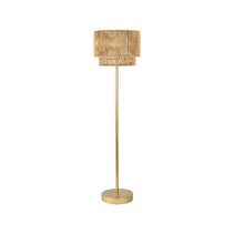 Marram Floor Lamp Brass Tone / Natural - CEFLAM005