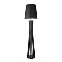 Como 1 Light Floor Lamp Wood / Black - COMO-F/L Black