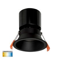 Prime 105 Wi-Fi 12W LED Fixed Deep Downlight Matt Black / CCT - HV5514CCT-BLK