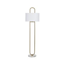 Bennesse Floor Lamp White / Brass Tone - LXFLAM001