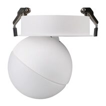 Moon 6W/9W 240V Dimmable LED Opal Recessed Ceiling Light Matt White / Tri-Colour - 22807
