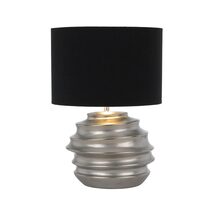 Aras Ceramic Table Lamp Silver - ARAS TL-SLBK