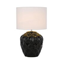 Diaz Ceramic Table Lamp Black - DIAZ TL-BKWH