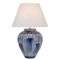 Jamie Ceramic Table Lamp Blue - JAMIE TL-BLWH