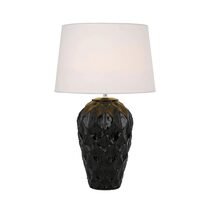 Madrid Ceramic Table Lamp Black - MADRID TL-BKWH
