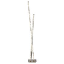 Crystal Detail Crossover 20W LED Floor Lamp Chrome / Cool White - AU2112-CC
