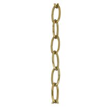 Suspension Chain Oval Links - Polished Brass