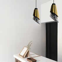 Avery 1 Light Pendant Gold / Smoke