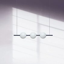 Penelope 3 Light Dimmable LED Pendant Black / Warm White