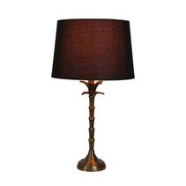 Bahama Small Table Lamp Brass With Shade - ELHK2514AB