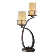 Kyle 2 Light Table Lamp Imperial Bronze - QZ-KYLE-TL