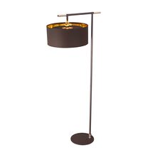 Balance Floor Lamp Brown / Polished Brass - BALANCE-FL-BRPB
