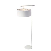 Balance Floor Lamp White / Polished Nickel - BALANCE-FL-WPN