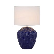 Diaz Ceramic Table Lamp Blue - DIAZ TL-BLWH