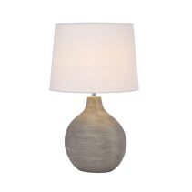 Kelly Ceramic Table Lamp Silver - KELLY TL-SLWH