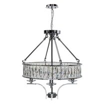 Marisa Crystal 4 Light Crystal Pendant Chrome - MARISA-4L-Chrome