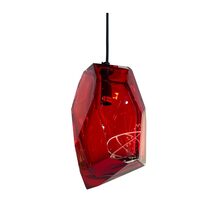 Crystal Rock Pendant Red