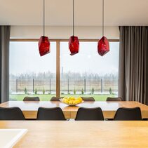 Crystal Rock Pendant Red