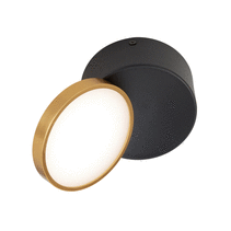 Netra 15W LED Tilt Surface Mounted Dimmable Downlight Black / Gold / Tri-Colour - NETRA DL15-BKGD