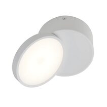 Netra 15W LED Tilt Surface Mounted Dimmable Downlight White / Tri-Colour - NETRA DL15-WH