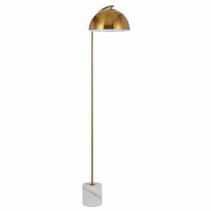 Ortez Floor Lamp White Marble / Antique Gold - ORTEZ FL-WHAG