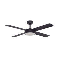 Pinnacle V2 52" DC Ceiling Fan With Dimmable 18W LED Matt Black / Tri-Colour - PL2206