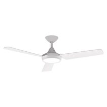 Axis 3 Blade 48" DC Ceiling Fan With 18W Dimmable LED White / Tri-Colour - 60031