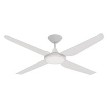 Motion 4 Blade 52" DC Ceiling Fan With 18W Dimmable LED White / Tri-Colour - 60051