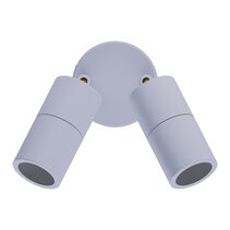 Shadow 2 x 6W LED Double Adjustable Wall Light White / Tri-Colour - 49057