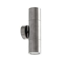Shadow 2 x 6W LED Up / Down Wall Pillar Light 316 Stainless Steel / Tri-Colour - 49030