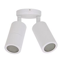Shadow 12W 240V Dimmable LED Double Adjustable Wall Pillar Light White / Tri-Colour - 49057