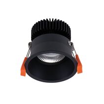 Deep-10 Deepset 10W LED Dali Dimmable Adjustable Downlight Black / Warm White - 21652