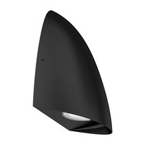 Finn-8 Fin Shape Dimmable 8W LED Exterior Wall Light Black / Tri-Colour IP65 - 22655
