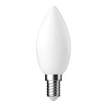 Filament Frosted Candle 4.8W E14 Dimmable LED Globe / White - 65969